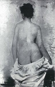 Nudo femminile di schiena